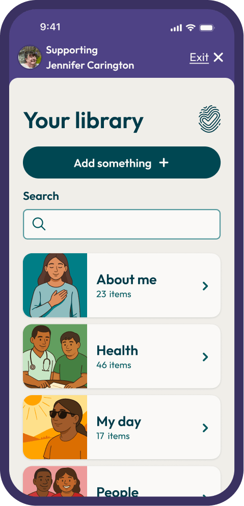 Preference library showing the 'Add something' button to start creating a new preference
