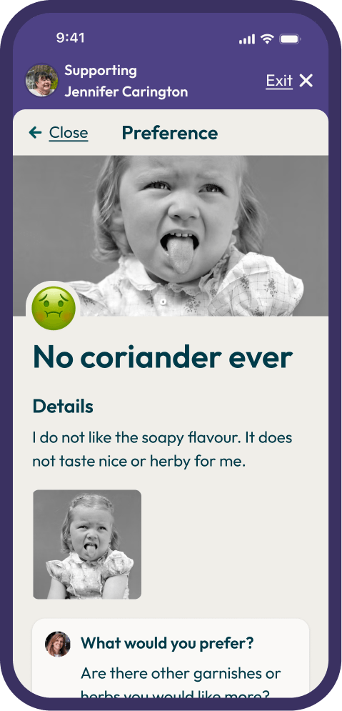 Another preference detail in the support session library